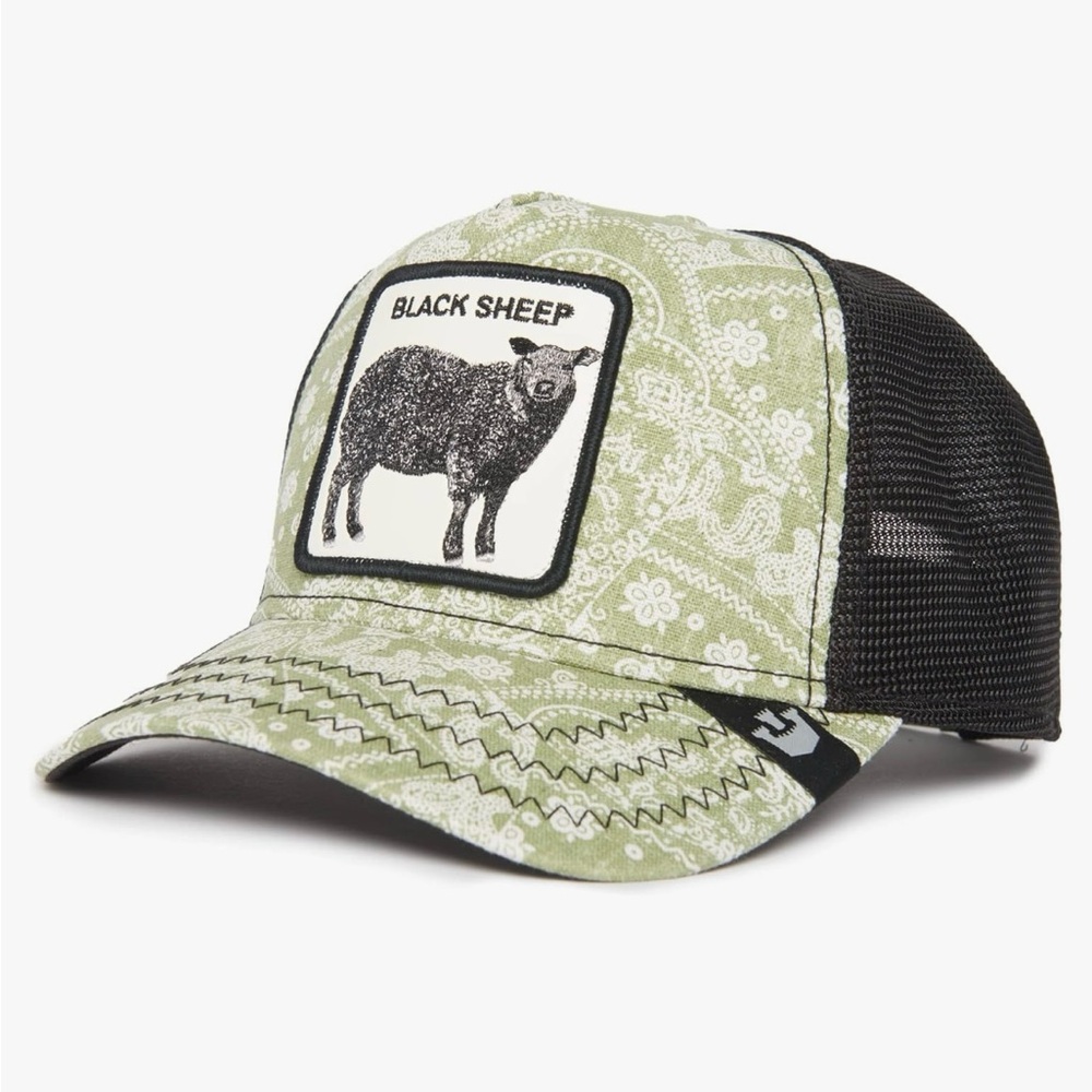Green and Black Sheep Trucker Hat